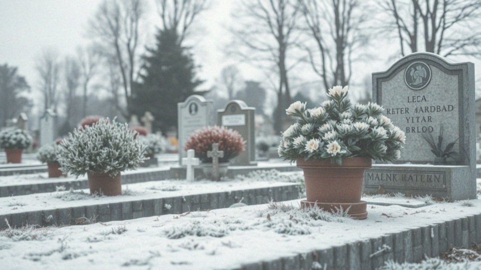 Jakie są specyfikacje pielęgnacji kwiatów na cmentarz w zimie?