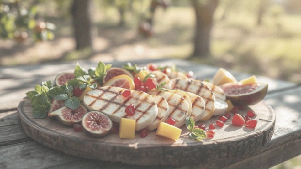 Jakie owoce można dodać do sałatki z halloumi?