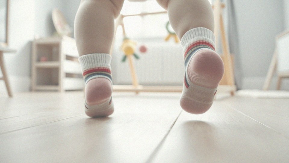 W jaki sposób skarpetki antypoślizgowe pomagają w nauce chodzenia?