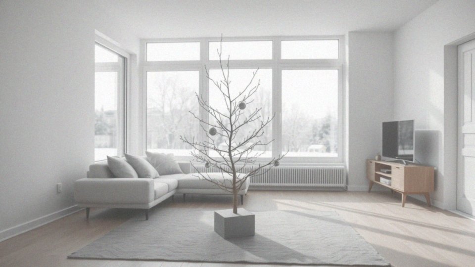 Jak minimalistyczny design choinki na pniu wpływa na aranżację wnętrza?