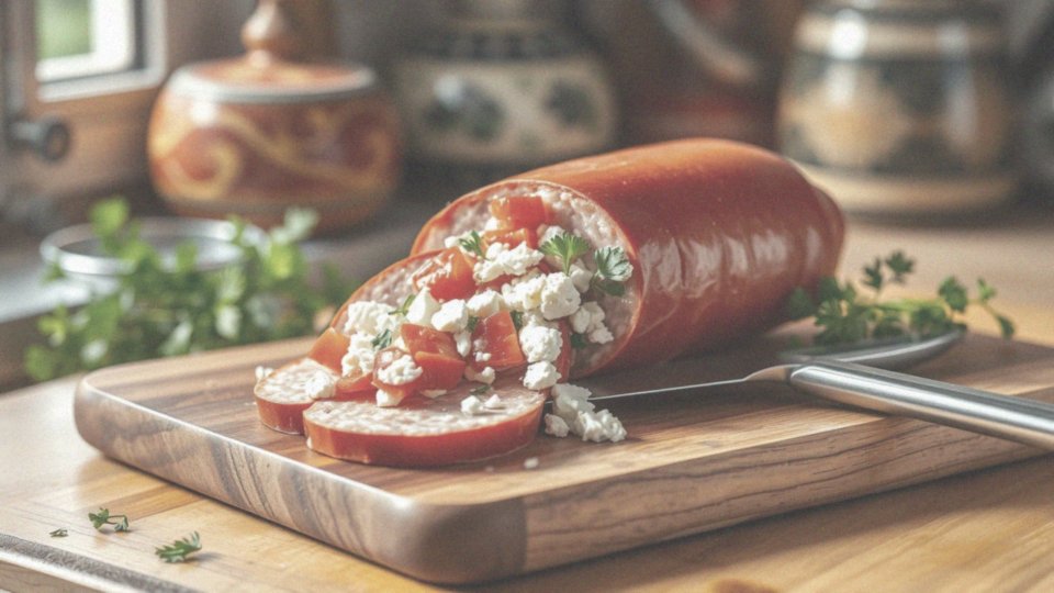 Jak przygotować kiełbasę z serem feta?