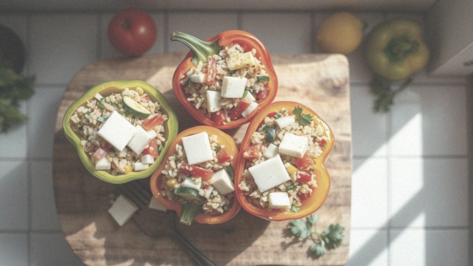 Jak przyrządzić faszerowaną paprykę z serem halloumi?