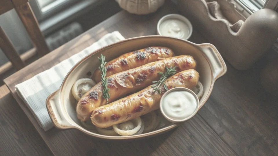 Najlepsza pieczona biała kiełbasa – przepis na idealne danie